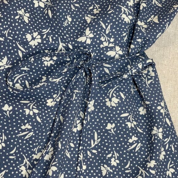 LC Lauren Conrad Short Sleeve Wrap Mini Dress - Small - Picture 9 of 13